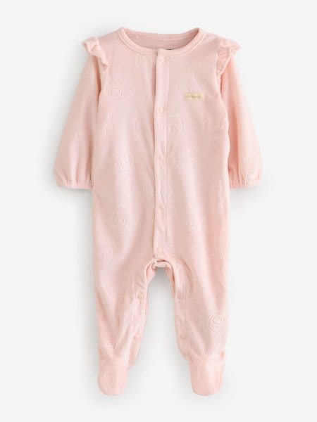 Hellpink - Huggies Striped Footed Zip Sleepsuit (W87056) | 31 €