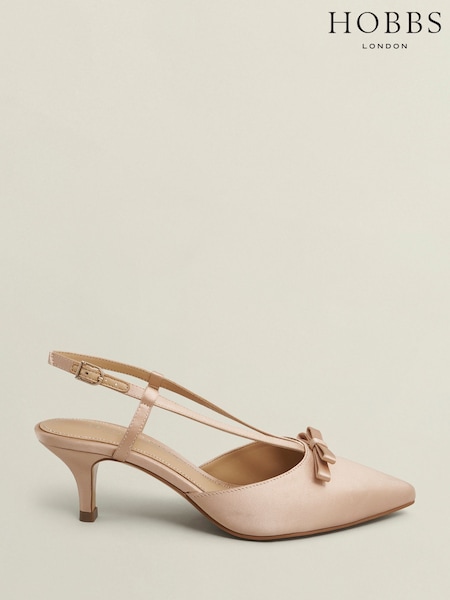 Hobbs Brown Macie Bow Slingback Sandals (W87206) | €178