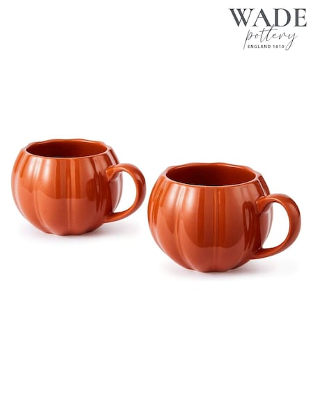 Wade Set of 2 Pumpkin Mugs (W87361) | 27 €