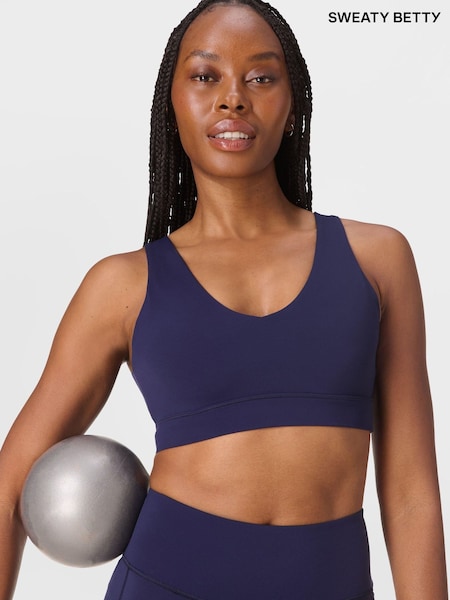 Sweaty Betty Blue Ultimate Studio Voop Bra (W87474) | R$ 395
