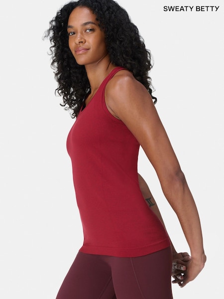 Sweaty Betty Red Athlete Seamless Workout Tank Top (W87507) | €51