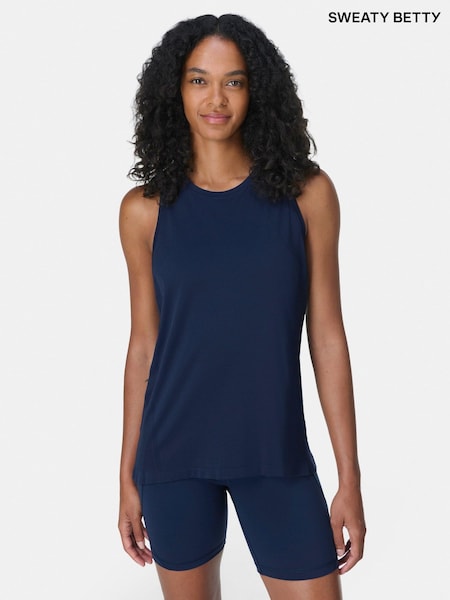 Sweaty Betty Blue Athlete Featherweight Loose Seamless Tank Top (W87522) | €61