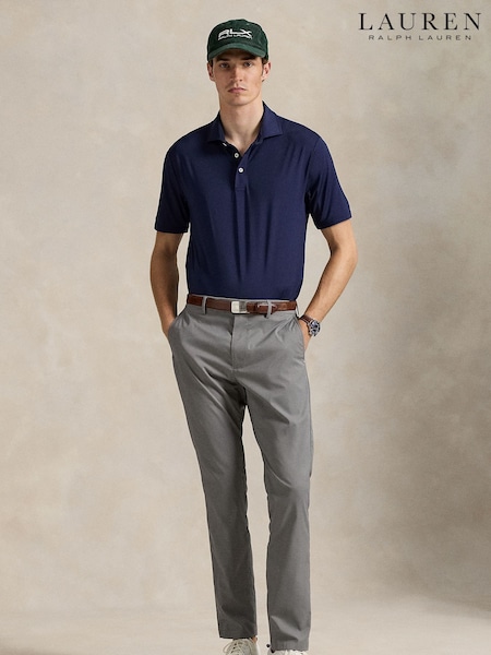Ralph Lauren Blue Lightweight Airflow Polo Shirt (W87609) | €141