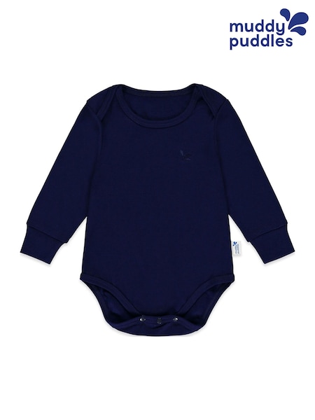 Muddy Puddles Blue Dark Thermal Baselayer Babygrow (W87646) | €29
