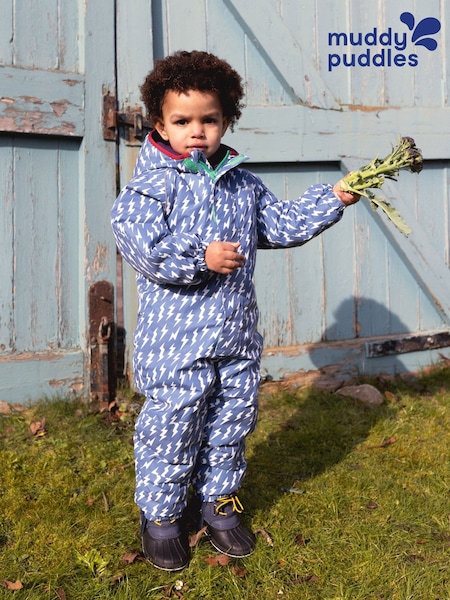 Muddy Puddles Blue Waterproof EcoWarm Puddle Suit (W87647) | 396 QAR
