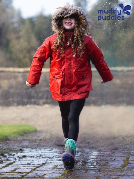 Muddy Puddles Red Waterproof 3-in-1 Parka Jacket (W87652) | 445 QAR