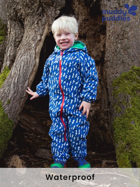 Muddy Puddles Blue Waterproof EcoSplash Puddle suit (W87658) | €93