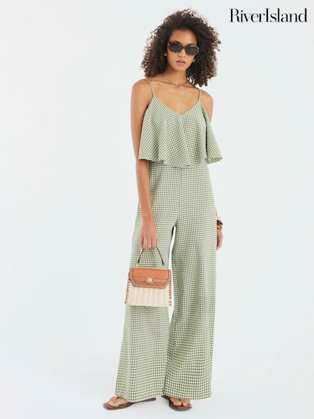 River Island Gingham Printed Jumpsuit (W87793) | 3 364 грн