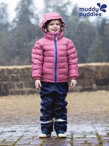 Muddy Puddles Pink Waterproof Puffer Jacket (W87902) | 421 QAR