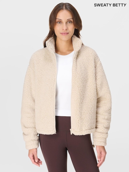 Sweaty Betty Brown Black Canyon Fleece Zip-Up Sweatshirt (W87950) | €191