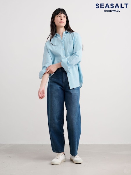 Seasalt Cornwall Blue Isla Shirt (W88006) | AED291