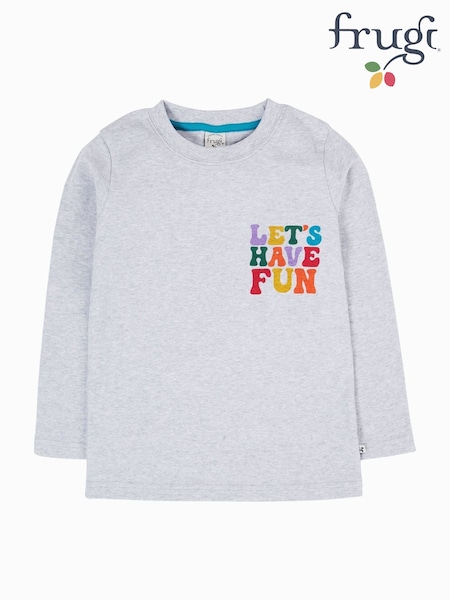 Frugi Grey Adventure Printed Top (W88083) | 109 QAR - 119 QAR