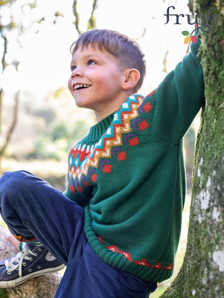 Frugi Green Fyfe Knitted Jumper (W88090) | €54 - €57