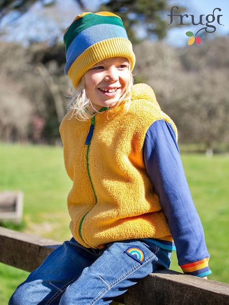 Frugi Yellow Helston Reversible Hoodie (W88095) | €58 - €61