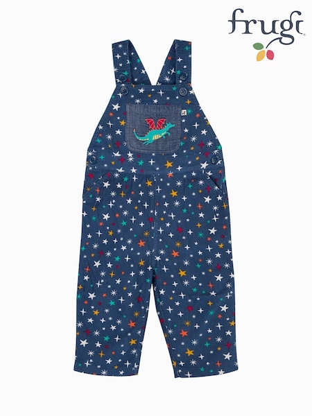 Frugi Blue Durgan Printed Dungaree (W88107) | 51 € - 54 €