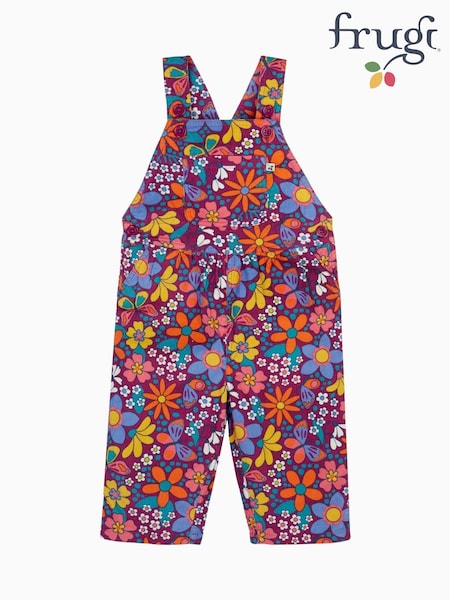 Frugi Purple Elspeth Printed Dungaree (W88119) | €48 - €51