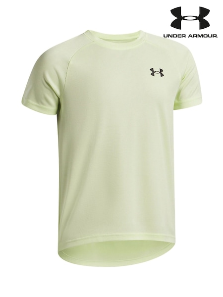 أخضر - Under Armour Tech Textured Short Sleeve 100% Cotton T-Shirt (W88137) | ‏122 د.إ.‏
