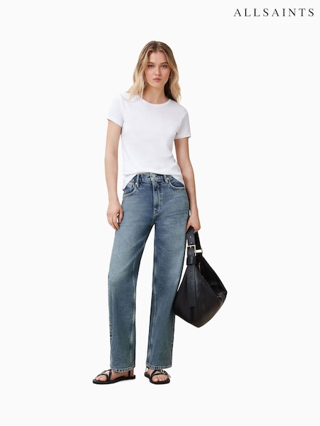 AllSaints Grey Sadie Barrel Jeans (W88344) | R$ 1.375
