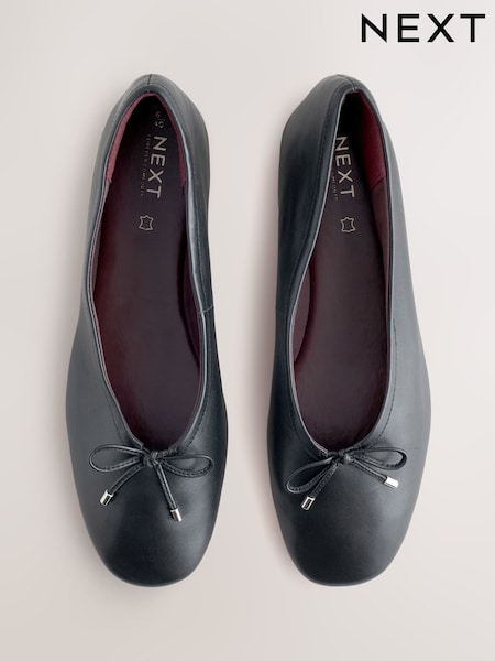 Black Forever Comfort® Suede High Cut Ballet Flats (W88767) | 207 QAR