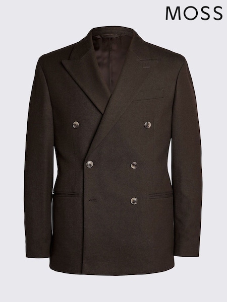 MOSS Relaxed Fit Flannel Brown Jacket (W88815) | R$ 1.470
