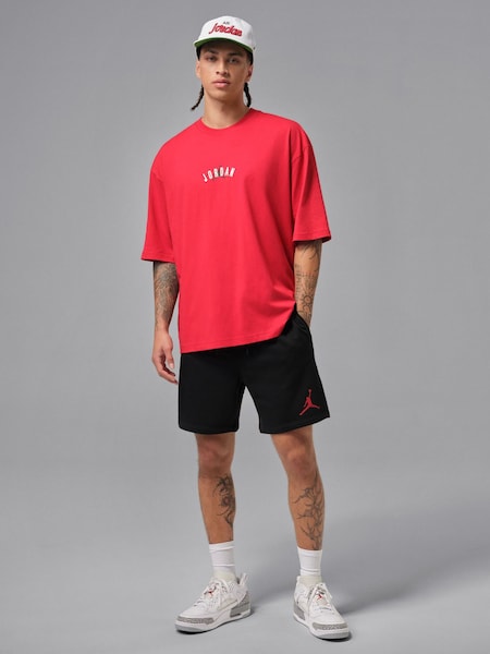 Negru/roşu - Jordan Jumpman Fleece Shorts (W88877) | 298 LEI