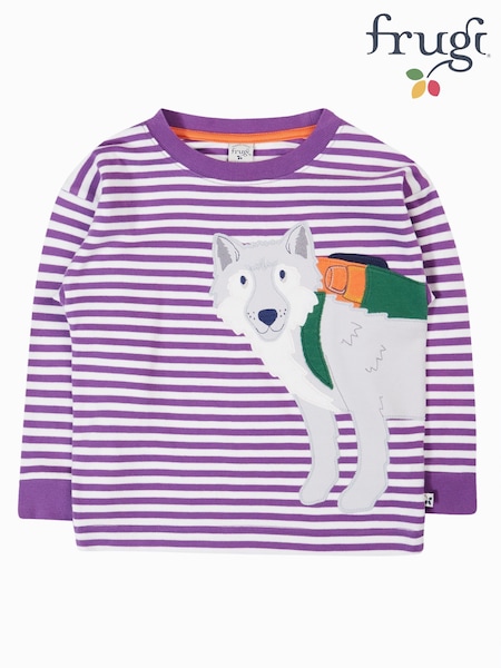 Frugi Purple Otis Circular T Shirt (W88907) | 129 QAR - 139 QAR
