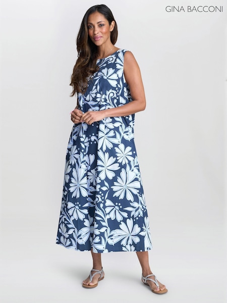 Gina Bacconi Blue Rory Tent Dress (W88941) | €101