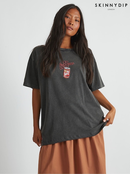 Skinnydip Grey The Simpsons x Buzz Cola T-Shirt (W89088) | €32