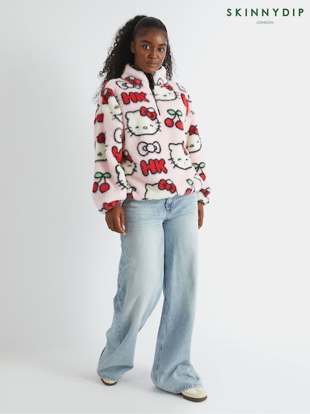 Skinnydip Pink Hello Kitty x Skinnydip Cherry Longline Fleece (W89097) | € 78