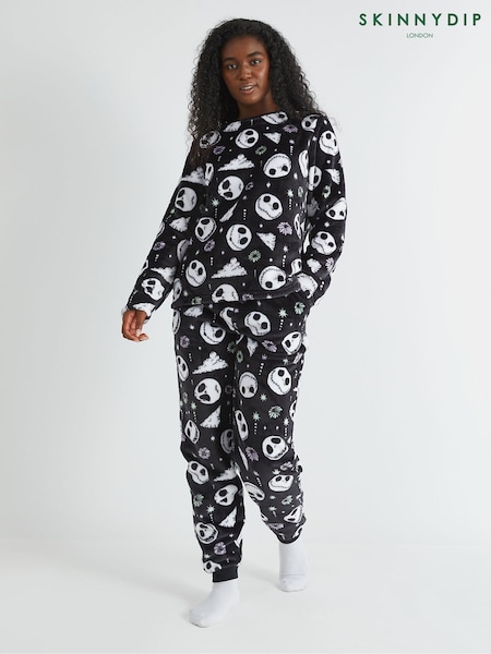 Skinnydip Disney Nightmare Before Christmas Jack Skellington Fleece Pyjamas Set (W89115) | 54 €