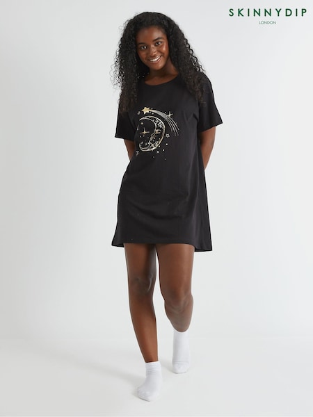 Skinnydip Black Celestial Night Dress (W89121) | €37