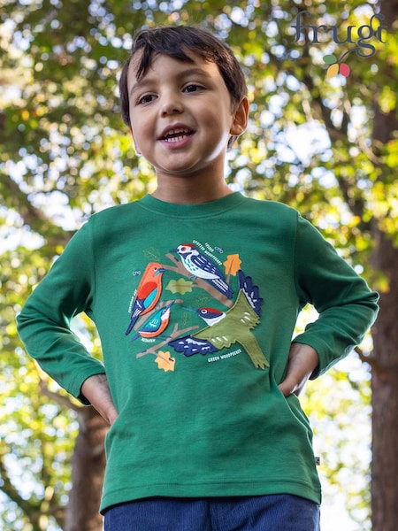 Frugi Green Terrific Applique Top (W89243) | 129 QAR - 139 QAR