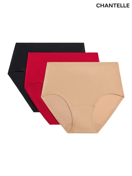 Chantelle One Size Soft Stretch Seamless Hipster Black Knickers 3 Pack (W89267) | €63