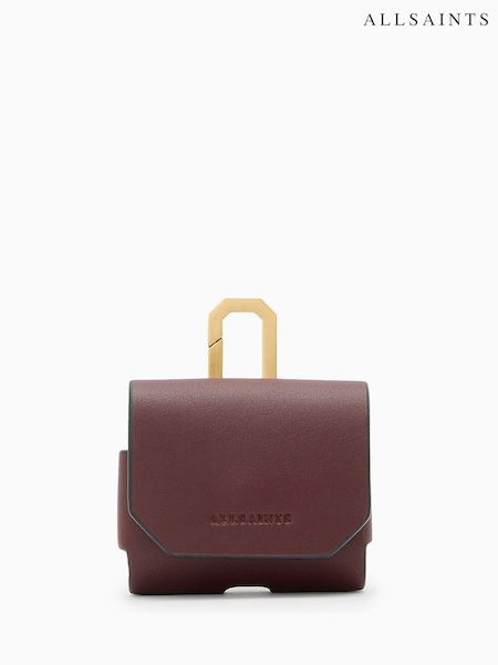 AllSaints Burgandi Red Airpod Hex Case Bag (W89298) | €50