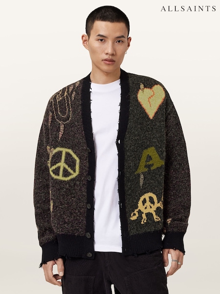 AllSaints Black Emotive Cardigan (W89301) | €253