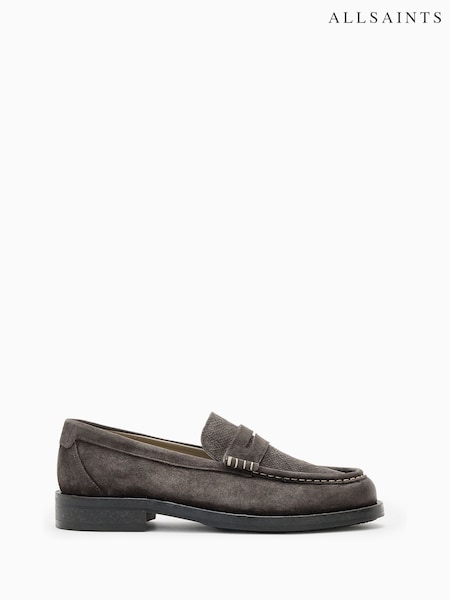 AllSaints Brown Bloom Loafers (W89310) | €216