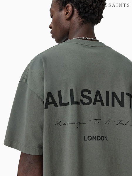 Gris - AllSaints Future Short Sleeve Crew T-Shirt (W89314) | 83 €