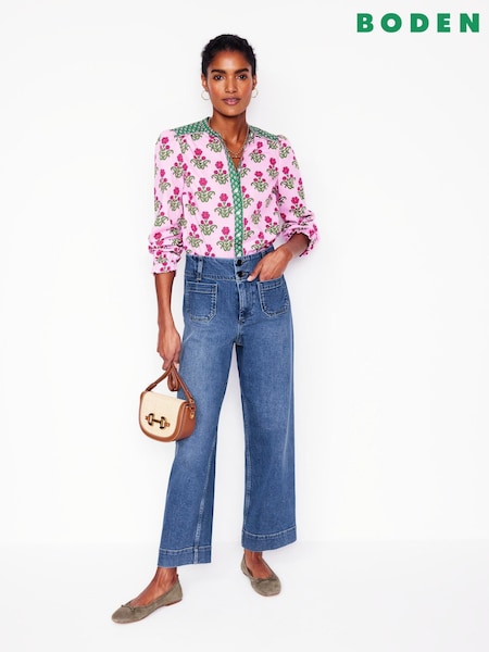 Boden Blue Primrose Patch Pocket Jeans (W89402) | €114