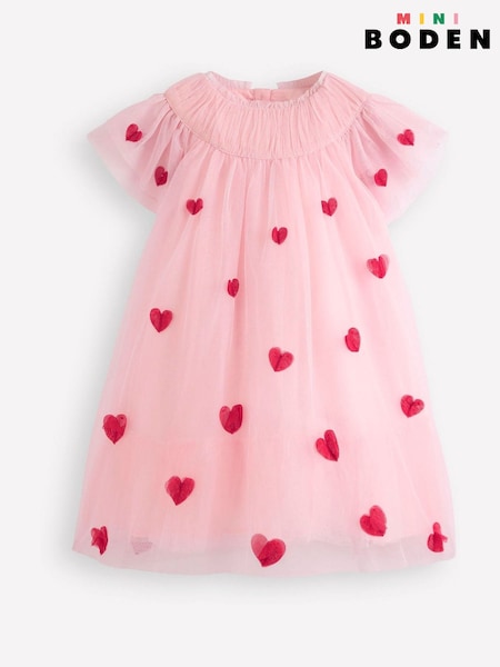 Boden Pink Tiered Tulle Dress (W89406) | €69 - €75