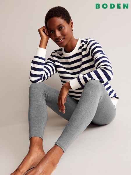 Boden Grey High Rise Jersey Leggings (W89418) | €35