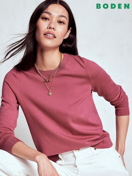 Boden Emilia Cotton Crew Jumper (W89429) | R$ 590