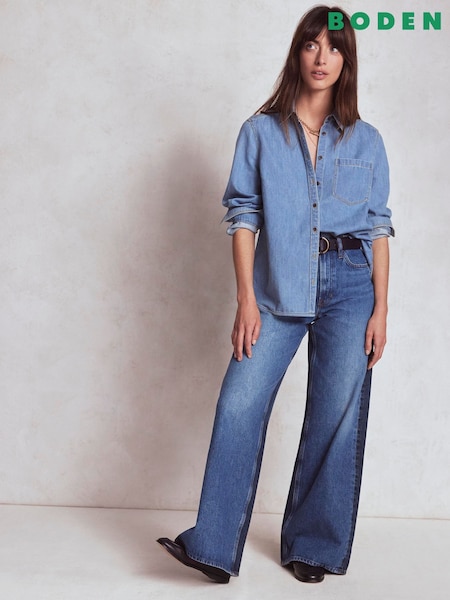 Boden High Rise Wide Leg Jeans (W89433) | €185