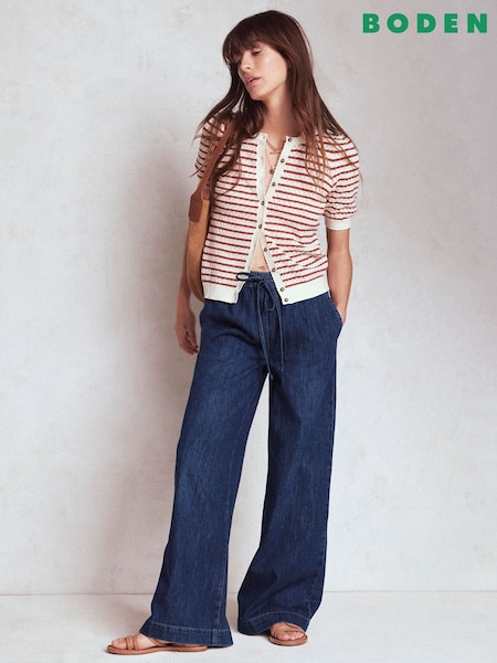 Boden Drawcord Denim Trousers (W89445) | R$ 980