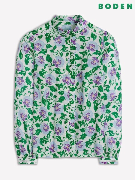 Boden Green Helena Cotton Top (W89447) | €102