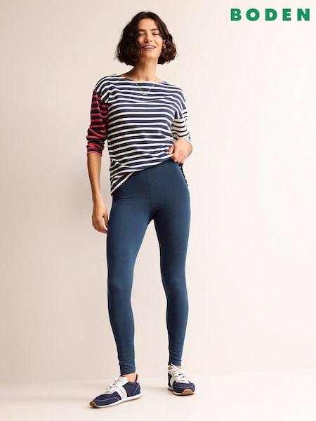 Boden Blue High Rise Jersey Leggings (W89457) | €35