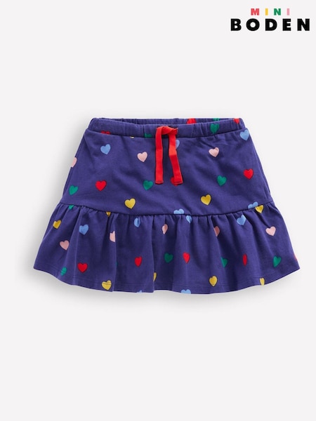 Boden Blue Tiered Jersey Skort (W89512) | €28 - €32