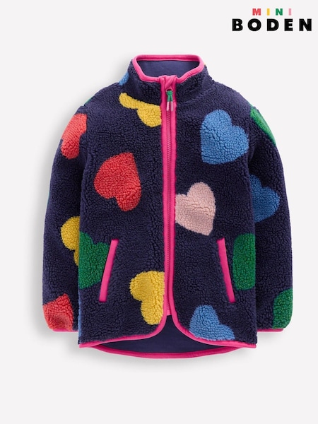 Boden Blue Eden Borg Zip Through Jacket (W89517) | €61 - €70