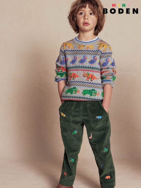 Boden Green Pull-On Cord Trousers (W89519) | €45 - €54