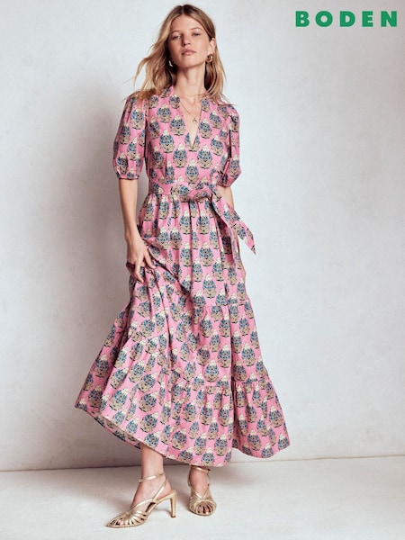 Roz - Boden Christabel Cotton Midi Dress (W89562) | 938 LEI