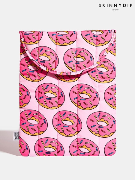 Skinnydip Pink The Simpsons x Donut Lover Laptop Sleeve 14 Travel Accessories (W89566) | €24